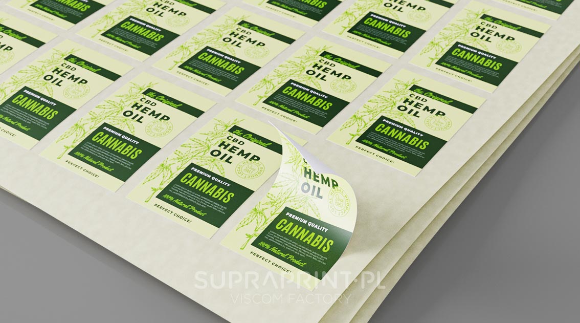 stickers gedrukt op vellen