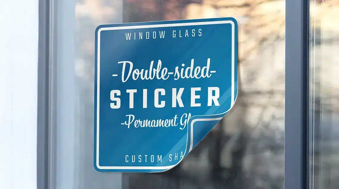 dubbelzijdige raamstickers printen