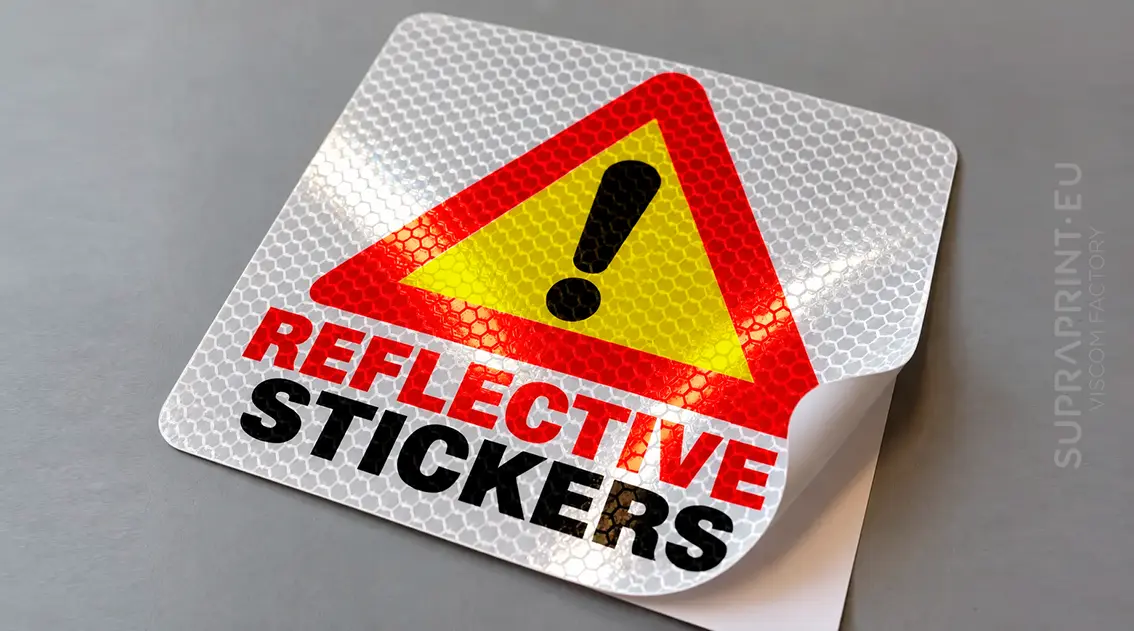 Reflecterende stickers met eigen opdruk